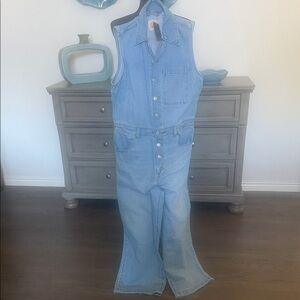 Levi's Sleeveless Blue Denim Jumpsuit (NWT)